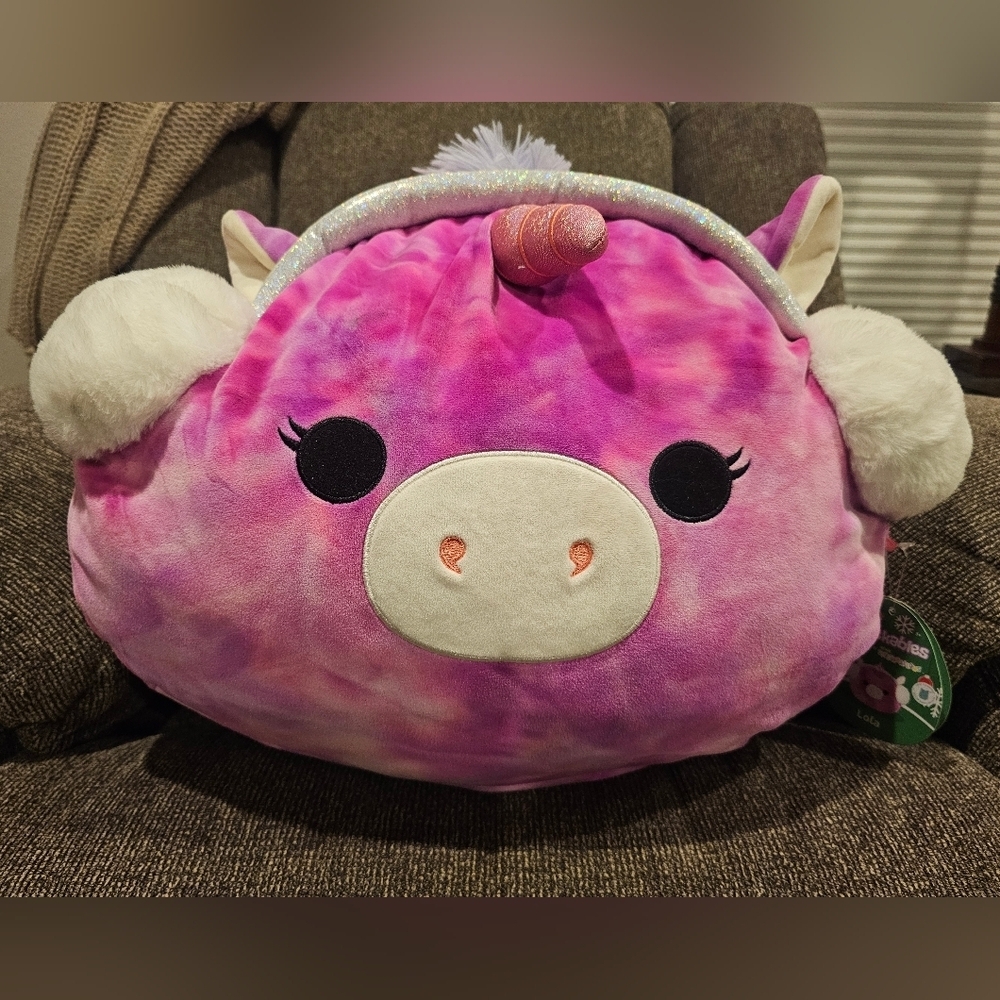 Squishmallows Lola Stackable Tie Dye Unicorn Plush Toy 18 Inch